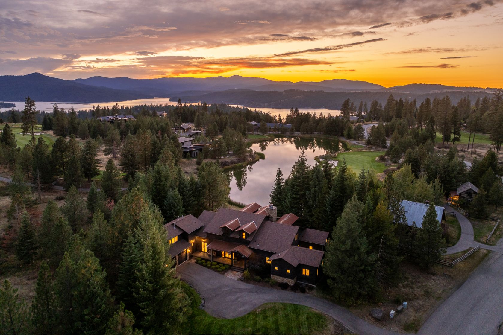 Aerial Estate175 Twilight 3