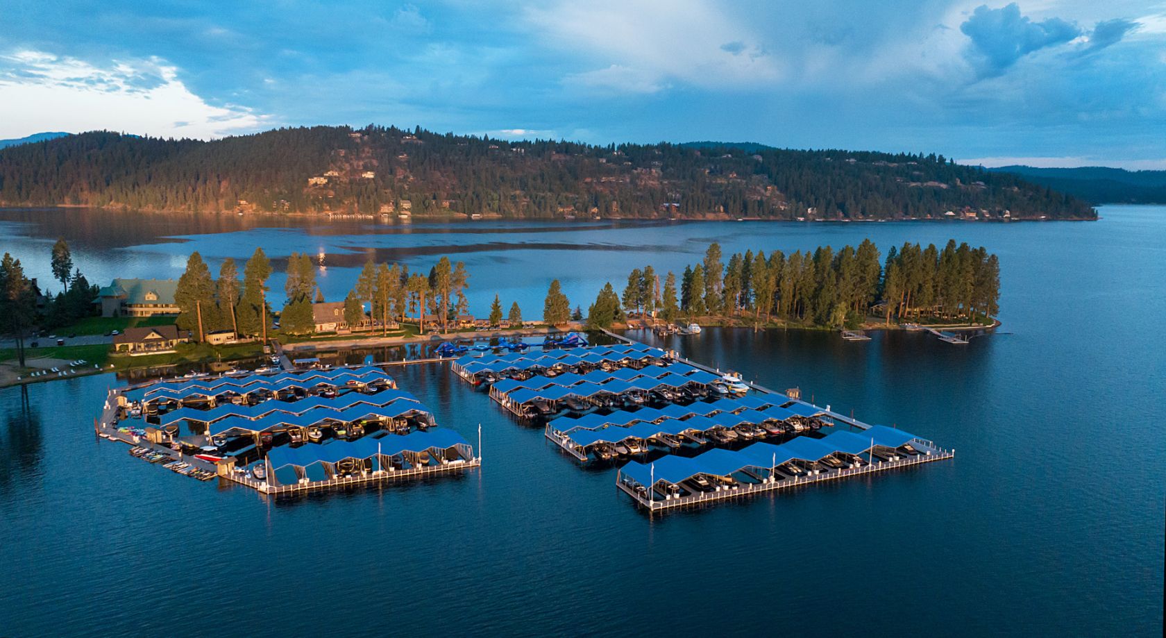 Private marina in Coeur d Alene